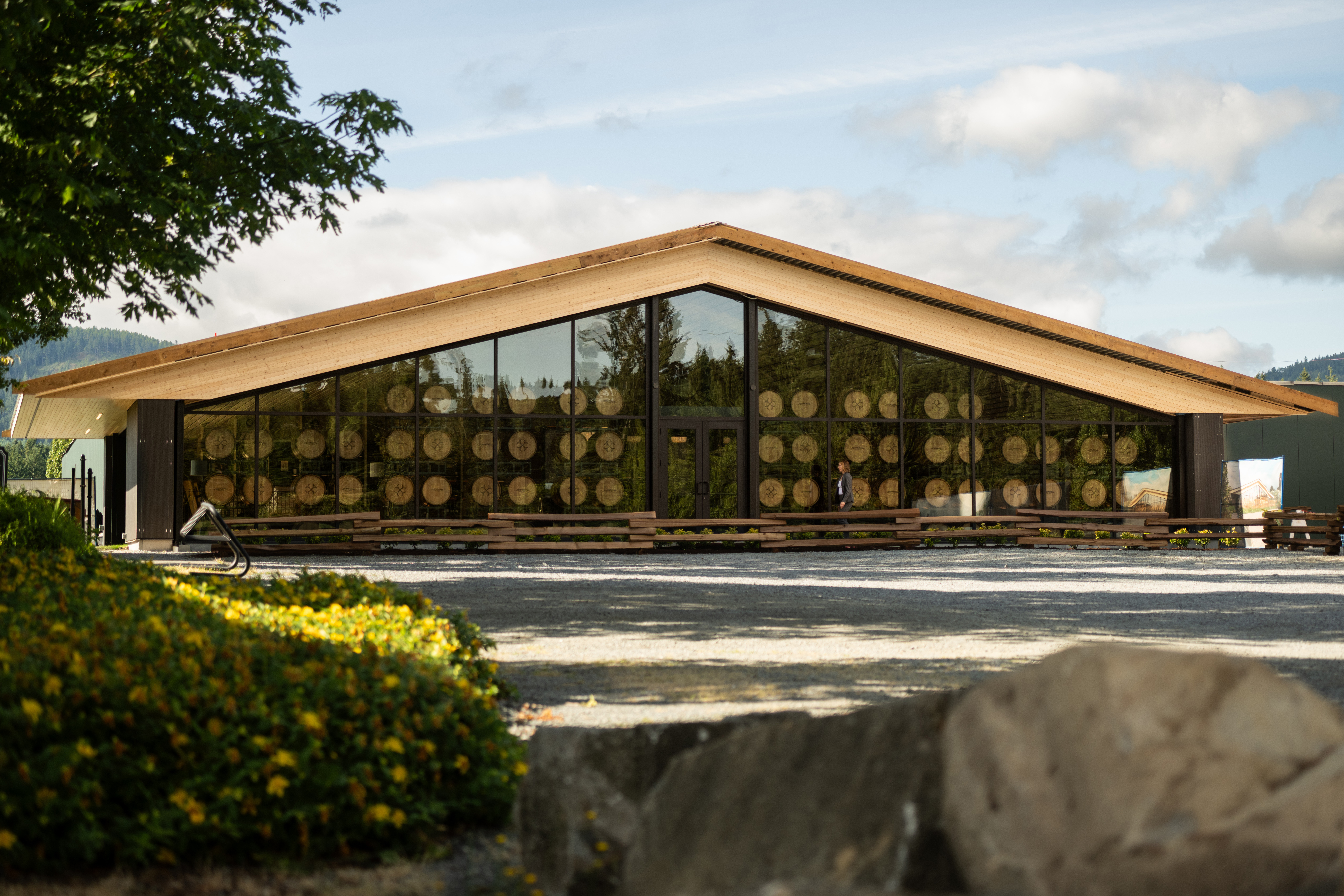 Unsworth Vineyards remarkable new Tasting Room exterior